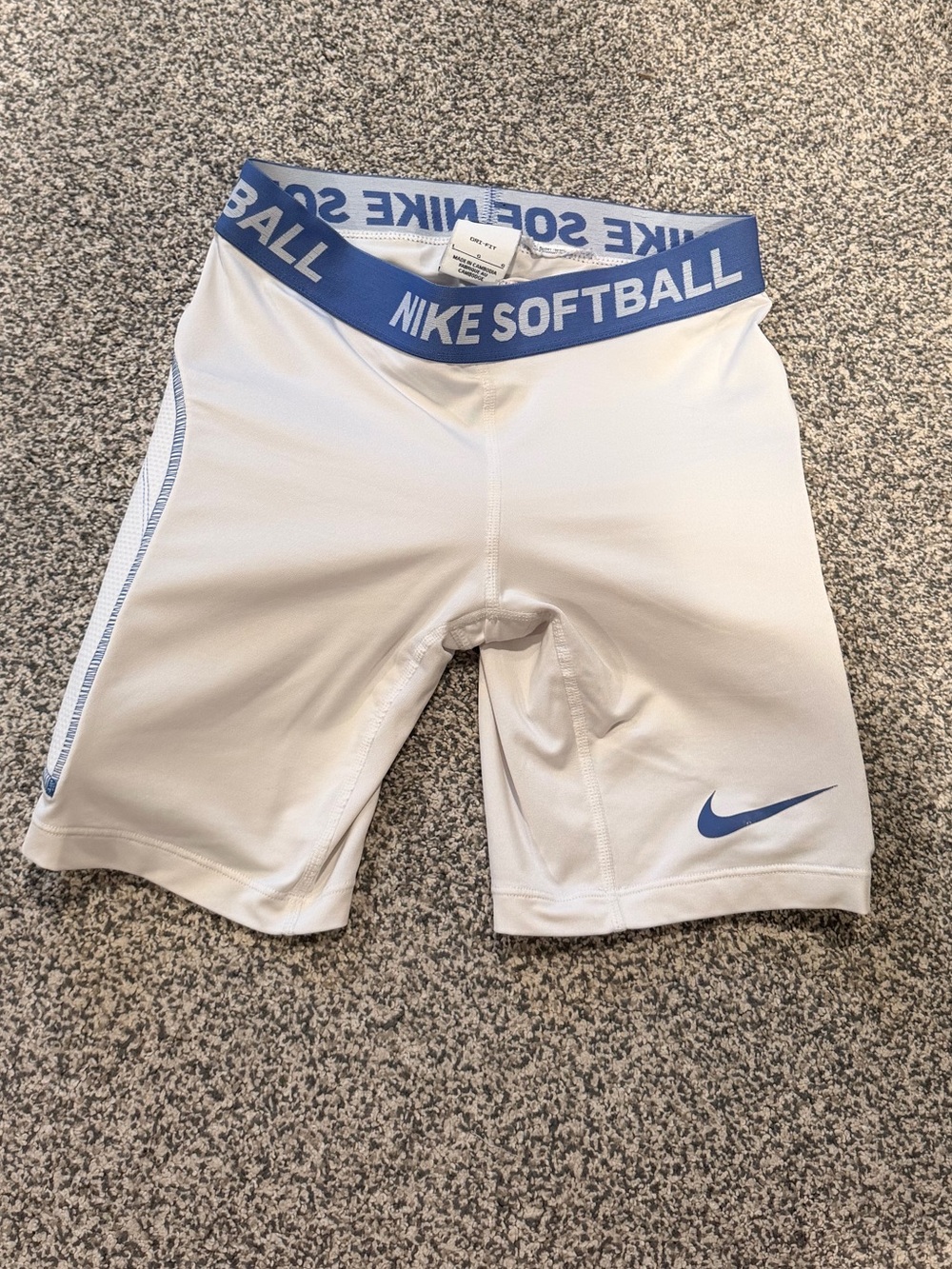 Nike White Softball Slider Shorts Size Youth Large